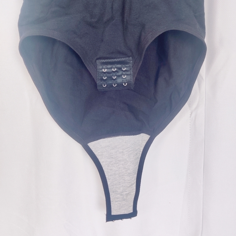 HeyShape Snatched Shapewear Sculpting Bodysuit Sz M Black Hey Shape Straps Snaps - Picture 5 of 11